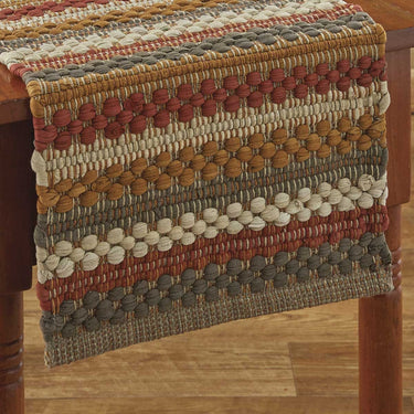 Gathered Pumpkin Chindi Table Runner - 72